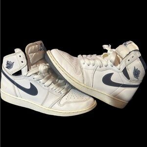 Nike Classic White and Navy High-Tops
